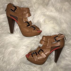G by Guess platform strappy heels